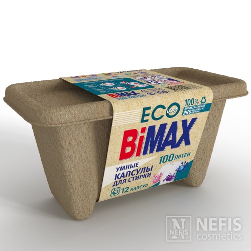 Капсулы для стирки BiMax 100 пятен Eco, 12 шт