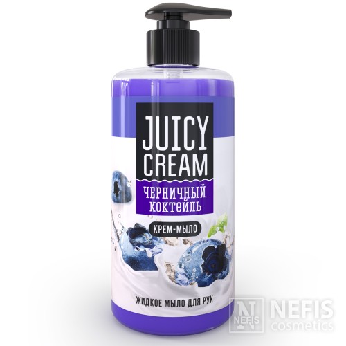 Жидкое мыло Juicy Cream Черничный коктейль, 500 гр