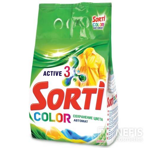 Стиральный порошок Sorti Color Автомат в м/у, 2400 гр